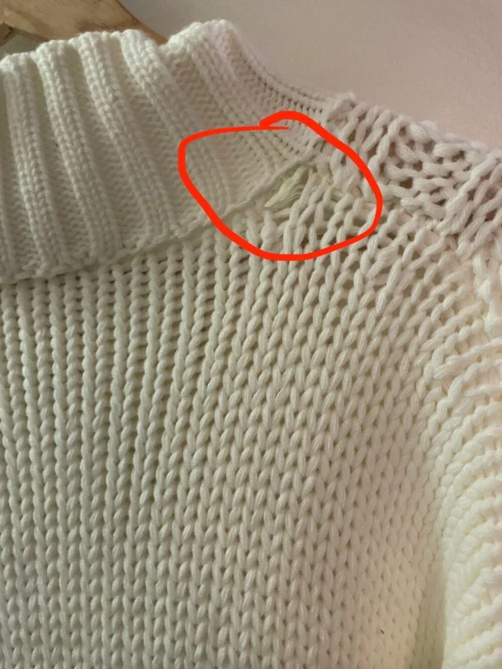 NWT FARM Rio White Cable Knit Fringe Long Sleeve Sweaterdress Pullover Size L - Picture 15 of 15